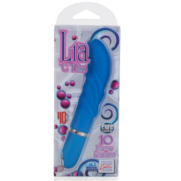 California Exotic Lia G-Bliss, синий - Рельефный вибратор для стимуляции точки G - купить в секс шопе California Exotic Lia G-Bliss, синий - Рельефный вибратор для стимуляции точки G - купить в секс шопе