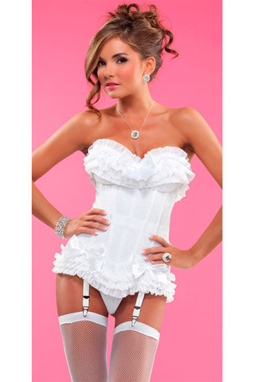 Coquette White Cloud, Корсет с многослойными оборками Coquette White Cloud, Корсет с многослойными оборками