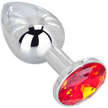 Erotic Fantasy Red Flame, Мини-плаг из стали с кристаллом Erotic Fantasy Red Flame, Мини-плаг из стали с кристаллом