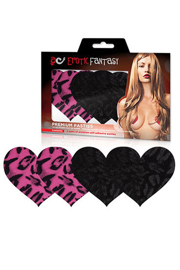 Erotic Fantasy Wild Cat, Леопардовые пэстисы в виде сердца Erotic Fantasy Wild Cat, Леопардовые пэстисы в виде сердца