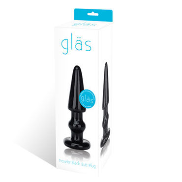 Glas Prowler пробка - Ручной работы из черного стекла - купить в секс шопе Glas Prowler пробка - Ручной работы из черного стекла - купить в секс шопе