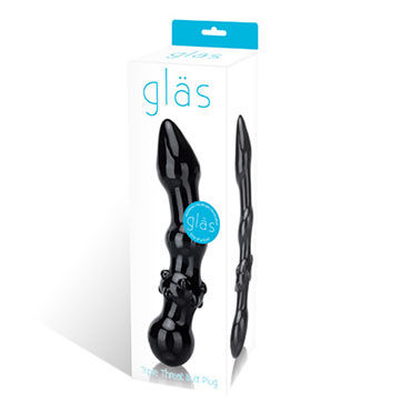 Glas Triple Threat фаллоимитатор - Фактурный стимулятор - купить в секс шопе Glas Triple Threat фаллоимитатор - Фактурный стимулятор - купить в секс шопе