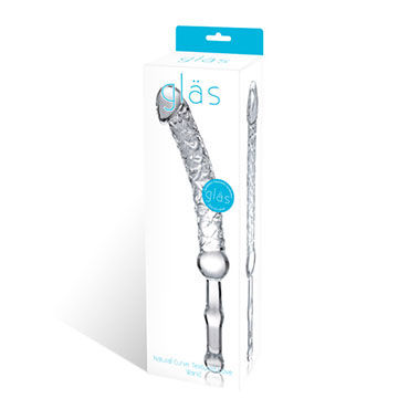 Glas Curve Textured Love Wand фаллоимитатор - Из стекла с рукоятью - купить в секс шопе Glas Curve Textured Love Wand фаллоимитатор - Из стекла с рукоятью - купить в секс шопе