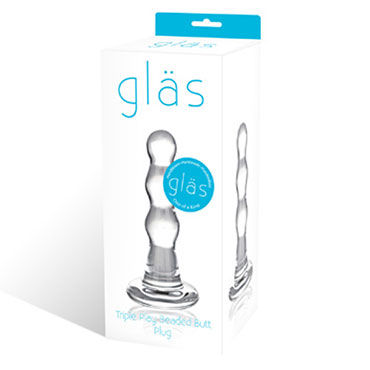Glas Triple Play - Волшебная елочка с блестками - купить в секс шопе Glas Triple Play - Волшебная елочка с блестками - купить в секс шопе