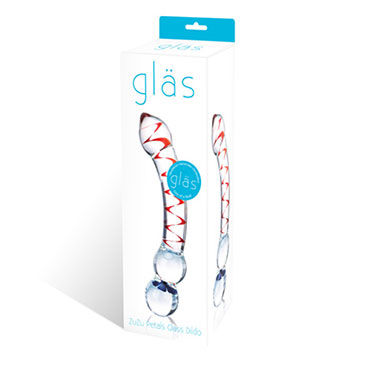 Glas Zuzu Petals - Фаллос со спиралью и незабудкой - купить в секс шопе Glas Zuzu Petals - Фаллос со спиралью и незабудкой - купить в секс шопе