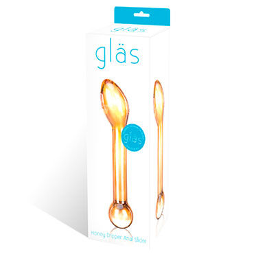 Glas Honey Dripper стимулятор - Шафрановый стимулятор простаты - купить в секс шопе Glas Honey Dripper стимулятор - Шафрановый стимулятор простаты - купить в секс шопе