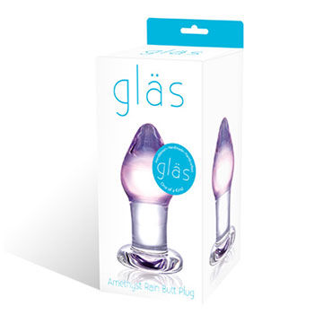 Glas Amethyst Rain Small пробка - Классическая - купить в секс шопе Glas Amethyst Rain Small пробка - Классическая - купить в секс шопе