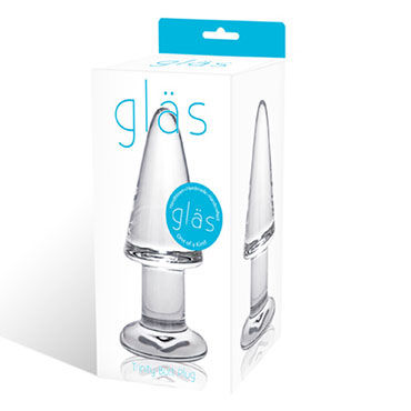 Glas Trinity пробка - Прозрачная тяжелая пробка - купить в секс шопе Glas Trinity пробка - Прозрачная тяжелая пробка - купить в секс шопе