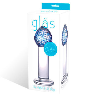 Glas Taj Mahal - Анальная пробочка с узором - купить в секс шопе Glas Taj Mahal - Анальная пробочка с узором - купить в секс шопе