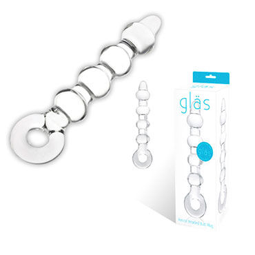 Glas Rascal Beaded фаллоимитатор, Анальный скипетр с кольцом Glas Rascal Beaded фаллоимитатор, Анальный скипетр с кольцом