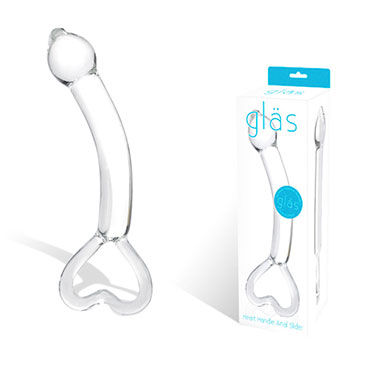 Glas Heart фаллоимитатор, Прозрачный стимулятор Glas Heart фаллоимитатор, Прозрачный стимулятор