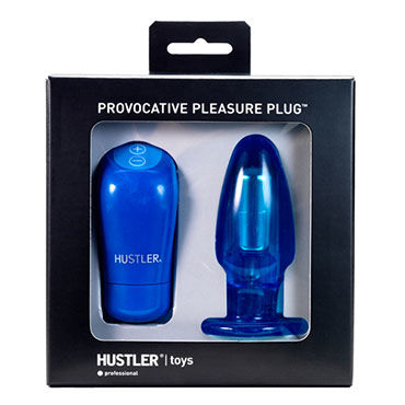Hustler Provocative Plug - Синяя анальная пробка с 4-мя скоростями - купить в секс шопе Hustler Provocative Plug - Синяя анальная пробка с 4-мя скоростями - купить в секс шопе