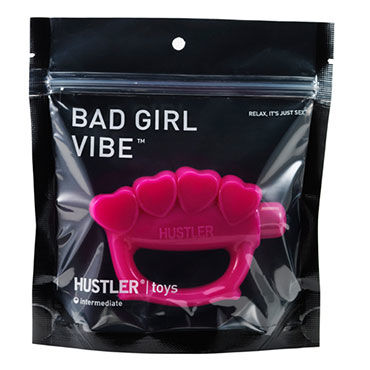 Hustler Bad Girl Vib, розовый - Вибратор-кастет - купить в секс шопе Hustler Bad Girl Vib, розовый - Вибратор-кастет - купить в секс шопе