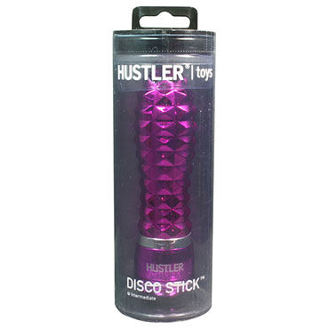 Hustler Disco Stick, фуксия - С переливающимися гранями, 9 см - купить в секс шопе Hustler Disco Stick, фуксия - С переливающимися гранями, 9 см - купить в секс шопе