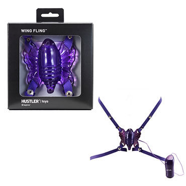 Hustler Wing Fling, Вибробабочка на ремешках Hustler Wing Fling, Вибробабочка на ремешках