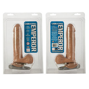 California Exotic Vibrating Emperors 18 см, коричневый - Шоколадный фаллос с вибрацией - купить в секс шопе California Exotic Vibrating Emperors 18 см, коричневый - Шоколадный фаллос с вибрацией - купить в секс шопе