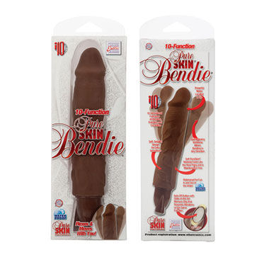 California Exotic Pure Skin Bendies, коричневый - Реалистичный вибратор - купить в секс шопе California Exotic Pure Skin Bendies, коричневый - Реалистичный вибратор - купить в секс шопе