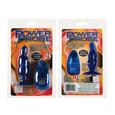 California Exotic Power Probe, синий - Анальная пробочка с вибрацией - купить в секс шопе California Exotic Power Probe, синий - Анальная пробочка с вибрацией - купить в секс шопе