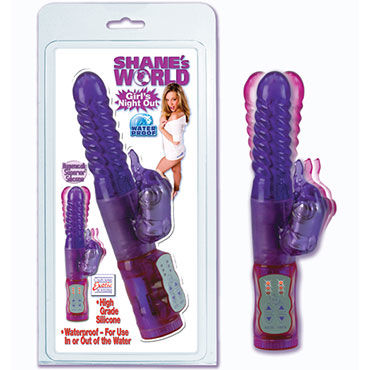 California Exotic Shanes World, Водонепроницаемый вибратор с ротацией California Exotic Shanes World, Водонепроницаемый вибратор с ротацией