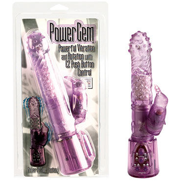 California Exotic Power Gem, фиолетовый, Оригинальный вибратор с ротацией California Exotic Power Gem, фиолетовый, Оригинальный вибратор с ротацией