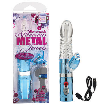 California Exotic Princess Jewels, голубой, Заряжаемый от USB вибратор California Exotic Princess Jewels, голубой, Заряжаемый от USB вибратор