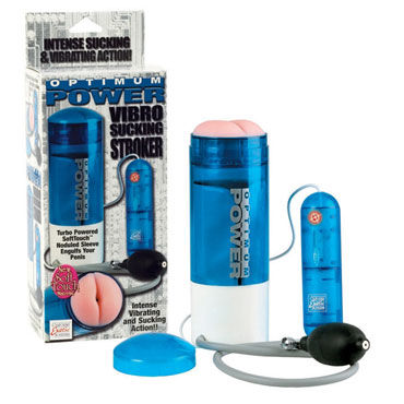 California Exotic Optimum Power Vibro Sucking Stroker, Мастурбатор-попка California Exotic Optimum Power Vibro Sucking Stroker, Мастурбатор-попка