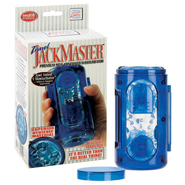 California Exotic Jack Master, синий, Мастурбатор в пластиковой колбе California Exotic Jack Master, синий, Мастурбатор в пластиковой колбе