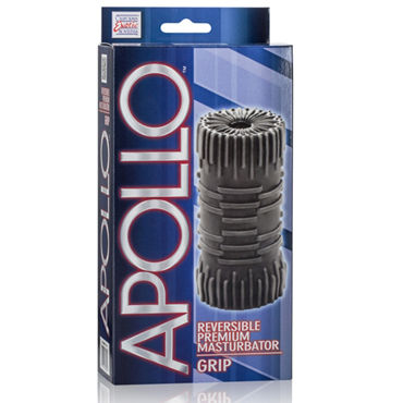 California Exotic Apollo Reversible Premium Masturbator Grip, черный - Двусторонний мастурбатор - купить в секс шопе California Exotic Apollo Reversible Premium Masturbator Grip, черный - Двусторонний мастурбатор - купить в секс шопе