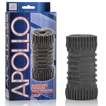 California Exotic Apollo Reversible Premium Masturbator Grip, черный, Двусторонний мастурбатор California Exotic Apollo Reversible Premium Masturbator Grip, черный, Двусторонний мастурбатор