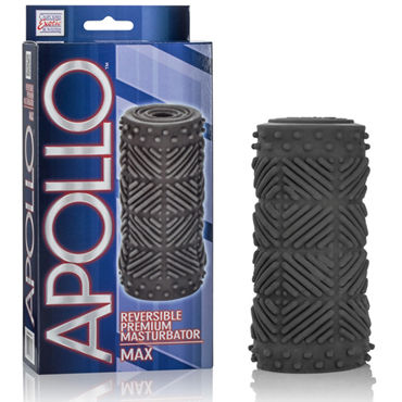 California Exotic Apollo Reversible Premium Masturbator Max, черный, Двусторонний мастурбатор California Exotic Apollo Reversible Premium Masturbator Max, черный, Двусторонний мастурбатор
