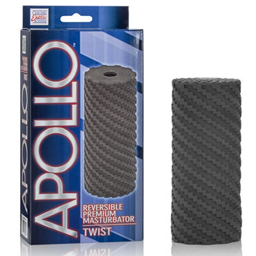 California Exotic Apollo Reversible Premium Masturbator Twist, черный, Двусторонний мастурбатор California Exotic Apollo Reversible Premium Masturbator Twist, черный, Двусторонний мастурбатор