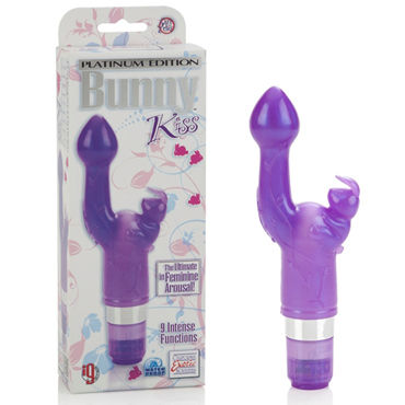 California Exotic Platinum Edition Bunny Kiss, фиолетовый, Вибратор с клиторальным стимулятором California Exotic Platinum Edition Bunny Kiss, фиолетовый, Вибратор с клиторальным стимулятором
