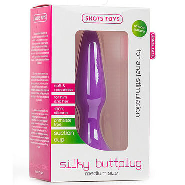 Shots Toys Silky Buttplug, фиолетовая - фото, отзывы Shots Toys Silky Buttplug, фиолетовая - фото, отзывы