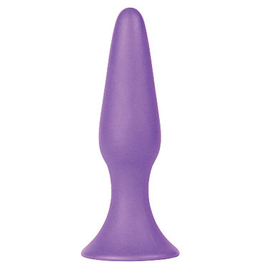 Shots Toys Silky Buttplug, фиолетовая, Анальная пробка среднего размера Shots Toys Silky Buttplug, фиолетовая, Анальная пробка среднего размера