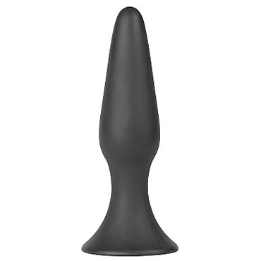 Shots Toys Silky Butt plug, черная, Анальная пробка маленького размера Shots Toys Silky Butt plug, черная, Анальная пробка маленького размера