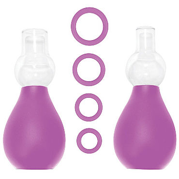 Shots Toys Nipple Erector Set, фиолетовый, Набор для стимуляции груди Shots Toys Nipple Erector Set, фиолетовый, Набор для стимуляции груди