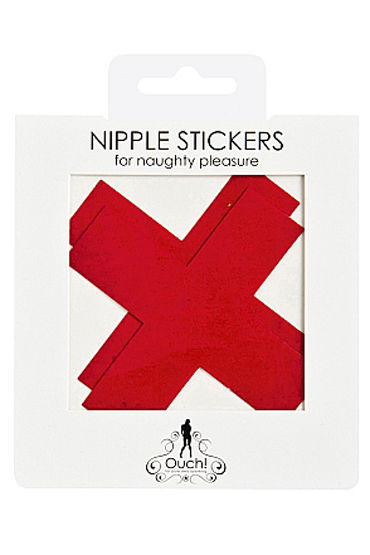 Shots Toys Nipple Sticker Cross, красные - фото, отзывы Shots Toys Nipple Sticker Cross, красные - фото, отзывы