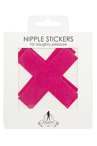 Shots Toys Nipple Sticker Cross, розовые - фото, отзывы Shots Toys Nipple Sticker Cross, розовые - фото, отзывы