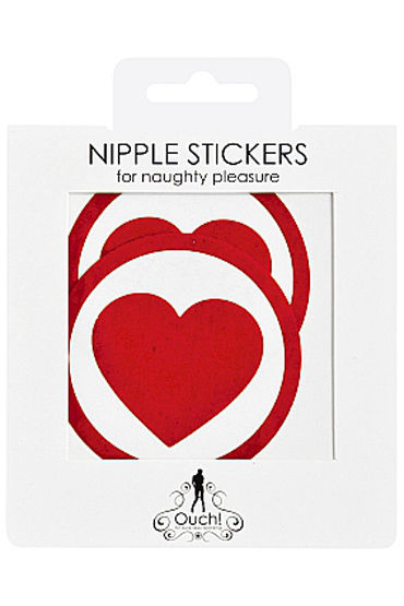 Shots Toys Nipple Sticker Round Hearts, красные - фото, отзывы Shots Toys Nipple Sticker Round Hearts, красные - фото, отзывы