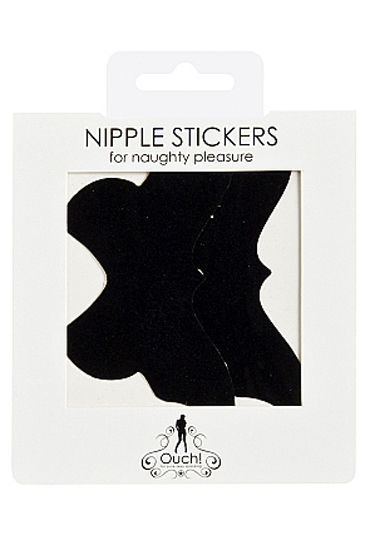 Shots Toys Nipple Sticker Butterfly, черные - фото, отзывы Shots Toys Nipple Sticker Butterfly, черные - фото, отзывы