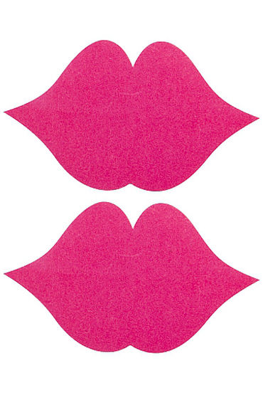 Shots Toys Nipple Sticker Lips, розовые, Пэстисы в форме губок Shots Toys Nipple Sticker Lips, розовые, Пэстисы в форме губок