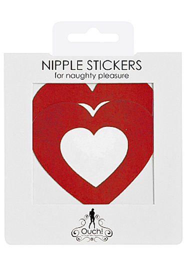 Shots Toys Nipple Sticker Open Hearts, красные - фото, отзывы Shots Toys Nipple Sticker Open Hearts, красные - фото, отзывы