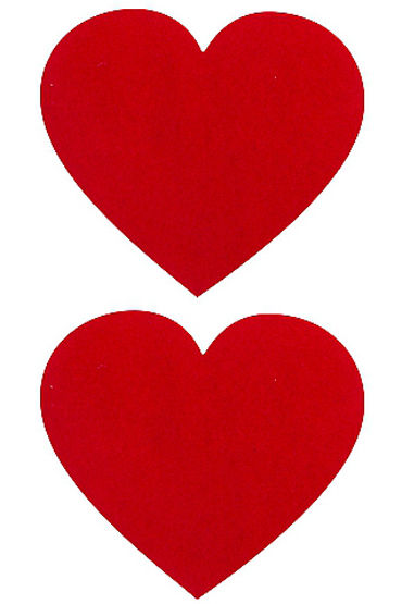 Shots Toys Nipple Sticker Hearts, красные, Пэстисы в форме сердечек Shots Toys Nipple Sticker Hearts, красные, Пэстисы в форме сердечек