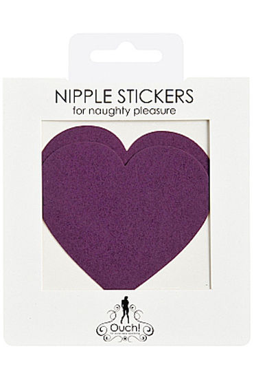 Shots Toys Nipple Sticker Hearts, фиолетовые - фото, отзывы Shots Toys Nipple Sticker Hearts, фиолетовые - фото, отзывы