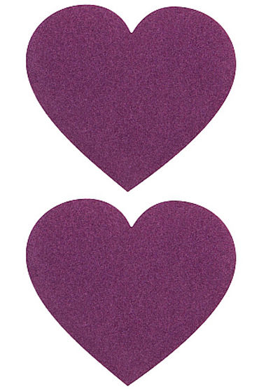 Shots Toys Nipple Sticker Hearts, фиолетовые, Пэстисы в форме сердечек Shots Toys Nipple Sticker Hearts, фиолетовые, Пэстисы в форме сердечек