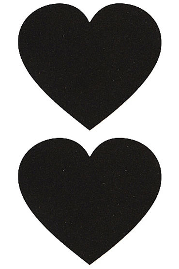 Shots Toys Nipple Sticker Hearts, черные, Пэстисы в форме сердечек Shots Toys Nipple Sticker Hearts, черные, Пэстисы в форме сердечек
