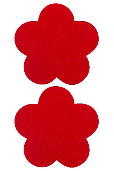 Shots Toys Nipple Sticker Blossom, красные, Пэстисы в форме цветочков Shots Toys Nipple Sticker Blossom, красные, Пэстисы в форме цветочков