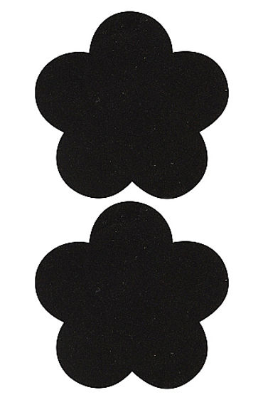 Shots Toys Nipple Sticker Blossom, черные Пэстисы в форме цветочков leg avenue пэстисы черные в форме цветочков размер универсальный xs l
