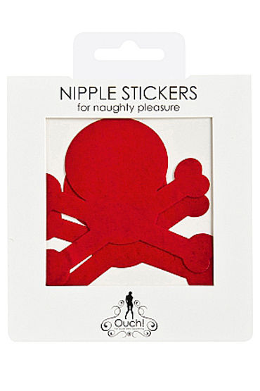 Shots Toys Nipple Sticker Skull, красные - фото, отзывы Shots Toys Nipple Sticker Skull, красные - фото, отзывы