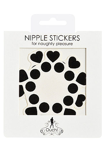 Shots Toys Nipple Sticker Open Circle and Hearts, черные - фото, отзывы Shots Toys Nipple Sticker Open Circle and Hearts, черные - фото, отзывы